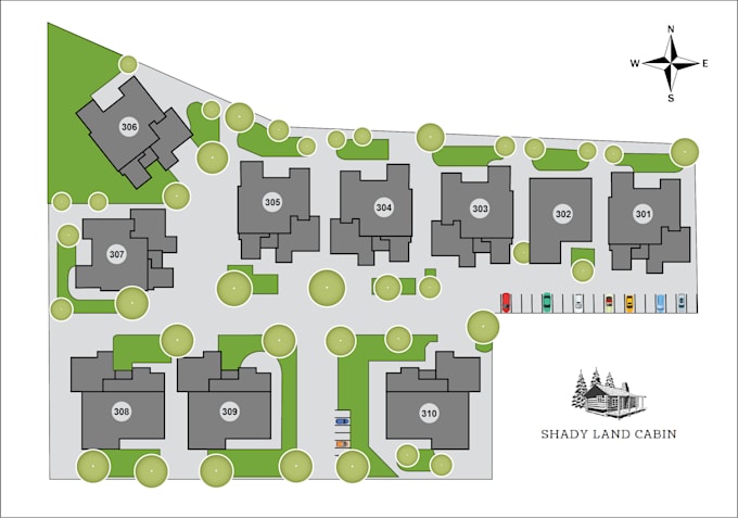 design parking lot property map garten planung plan