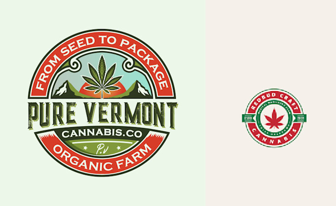 do custom cannabis weed logo design 24hours