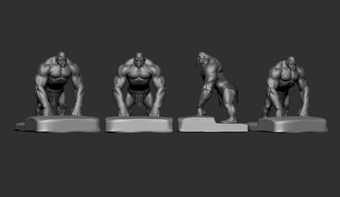 do 3d character for 3d printing