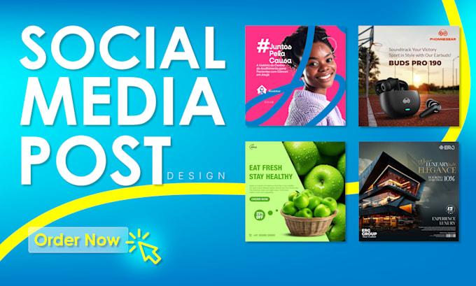 Create and design creative social media posts, carousels, banner or ...