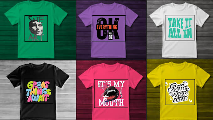 design custom typography t shirt design for streetwear brand