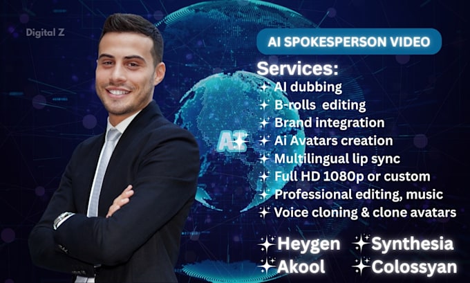 do professional ai video vsl, ugc ai using colossyan synthesia heygen and keygen