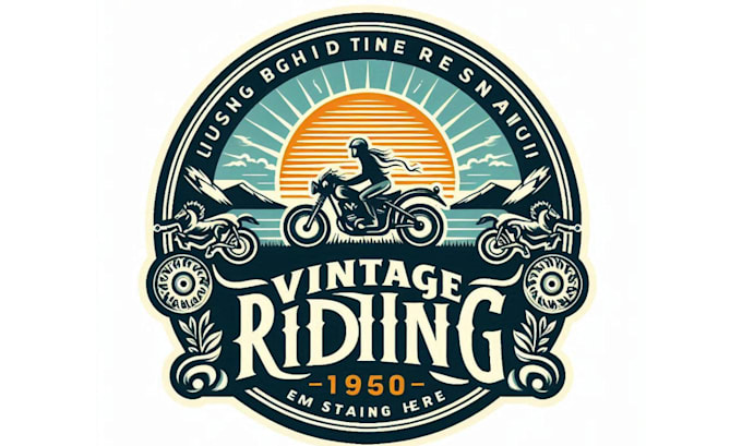 design playful colorful cute ride logo