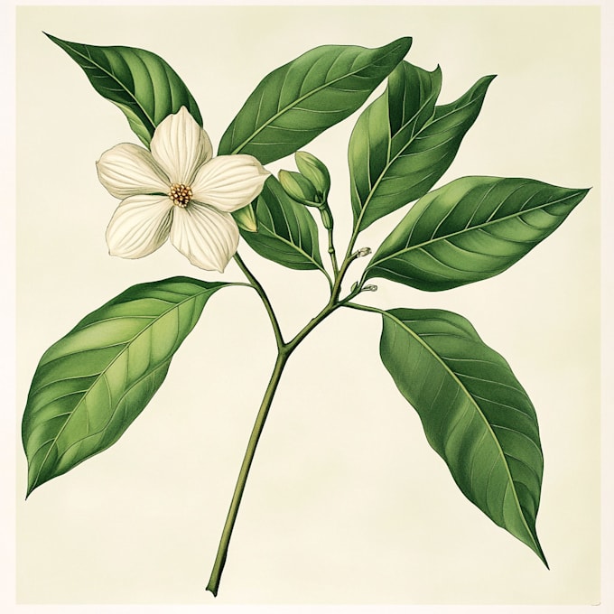 draw botanical illustration art for you