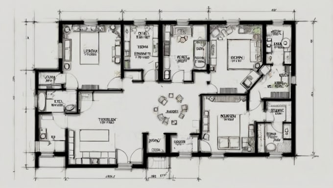 redraw floor plan in autocade