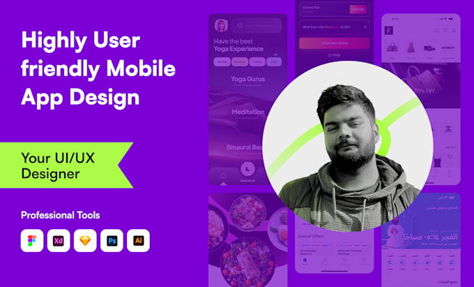 Design a modern and user friendly mobile app design in figma by ...