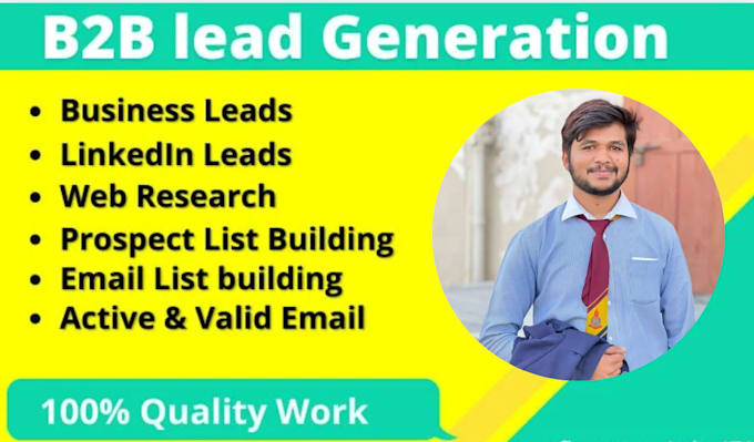 specialize in b2b lead generation, web research, contact list building