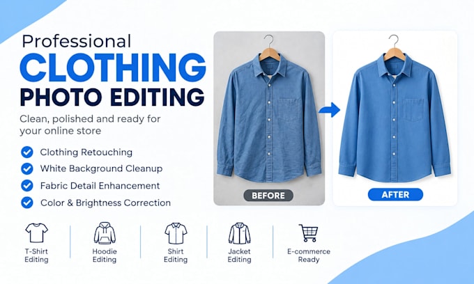 professionally edit clothing product photos for ecommerce