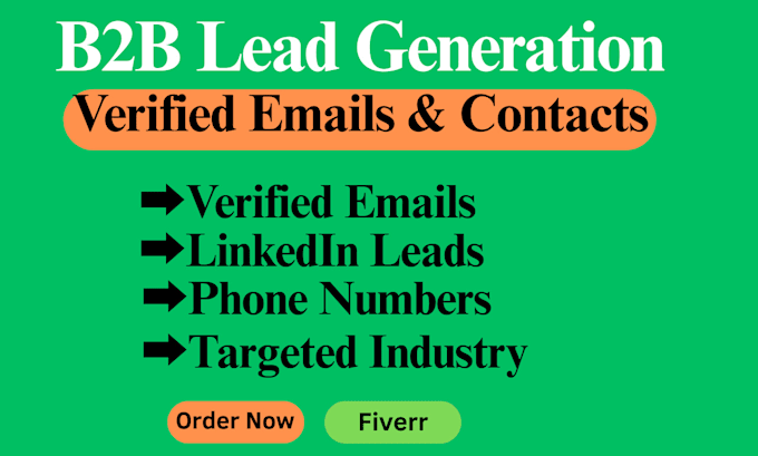 provide b2b leads with emails and contacts