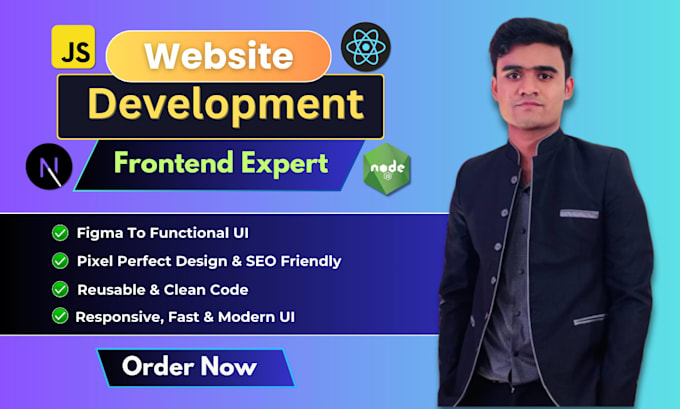 be your reactjs, nextjs frontend developer, full stack developer, custom website