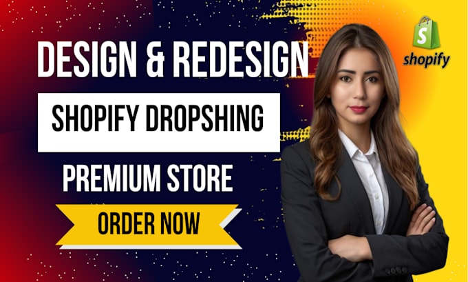 build shopify store or dropshipping ecommerce store, shopify website