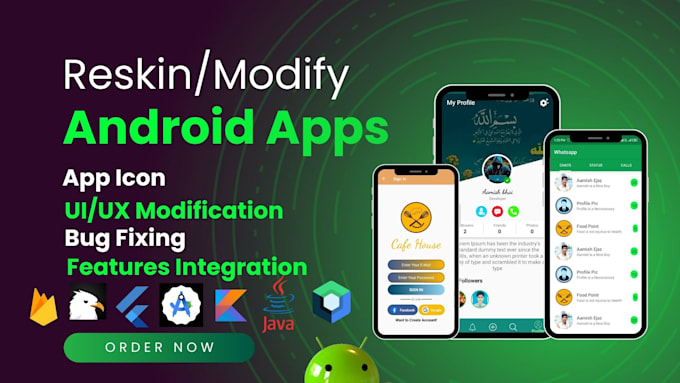 fix android bugs, modify, reskin, rebrand, customize codecanyon android app