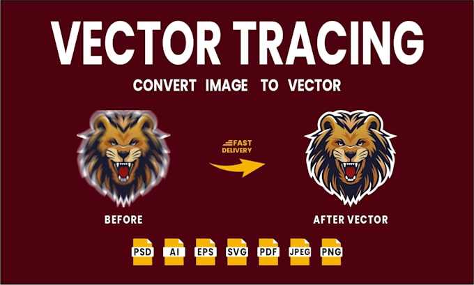 vector trace any logo or image within 2hrs professionally