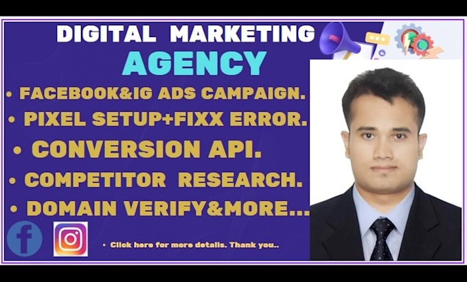 run facebook,instagram ads campagin,pixel setup, conversion API