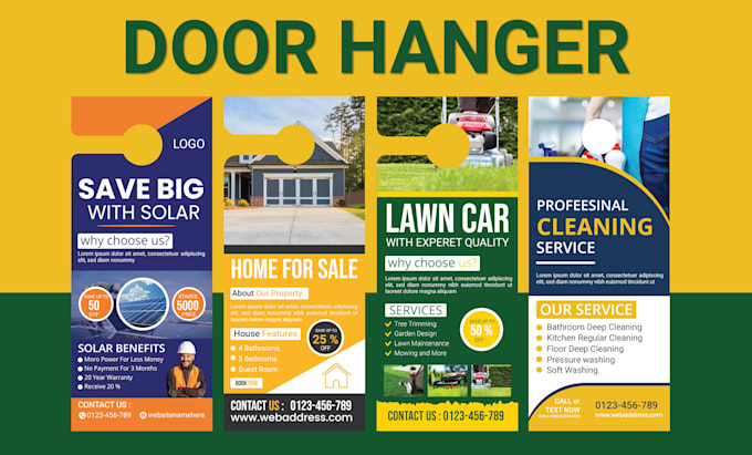 perfect business door hanger flyer