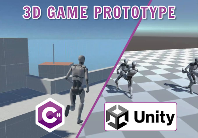 develop a 3d game prototype in unity