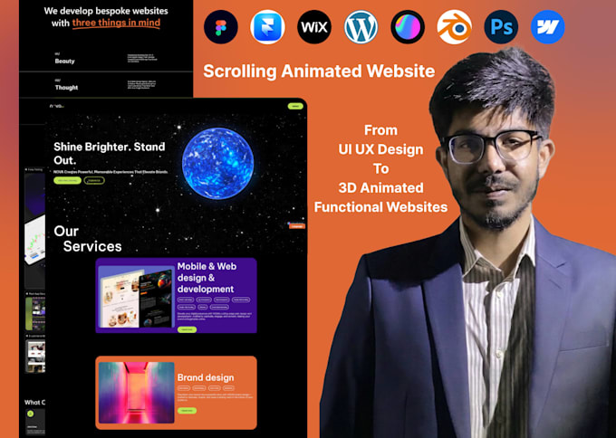 do luxury website 3d parallax scrolling website redesign and development