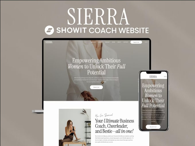 design, redesign, and customize your showit website