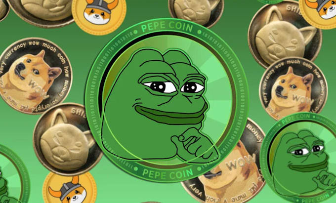 Maak een grappige memecoin-animatie, 2d tron meme-muntkunst, meme-gif ...