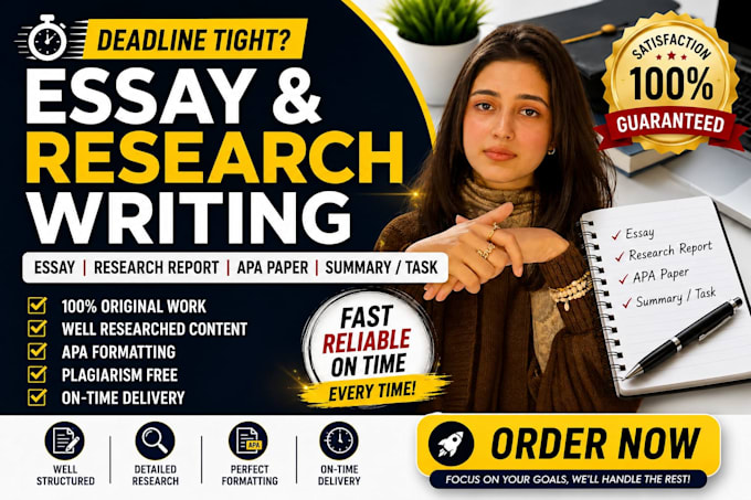 write essays, reports, case studies, research papers and summaries