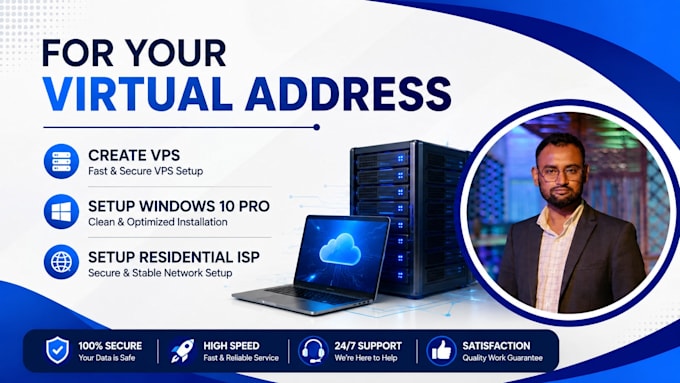 create windows vps and setup residential IP