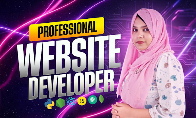 Do website development as full stack web developer, front end, backend ...
