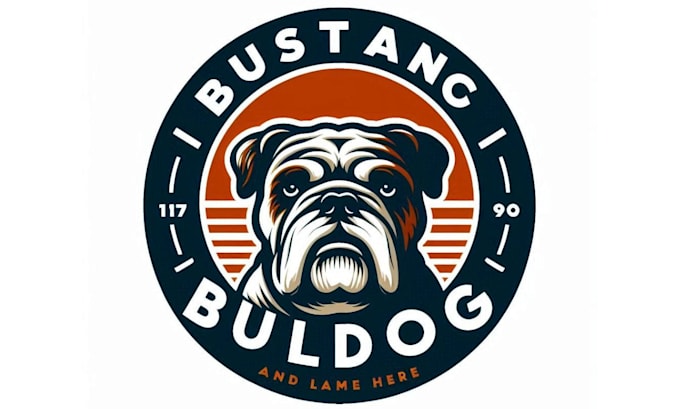 design moden bulldog logo