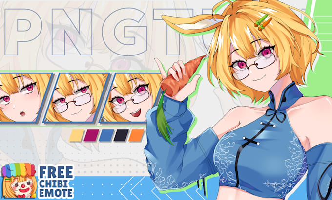 design pngtuber model or customized png tuber avatar for your stream