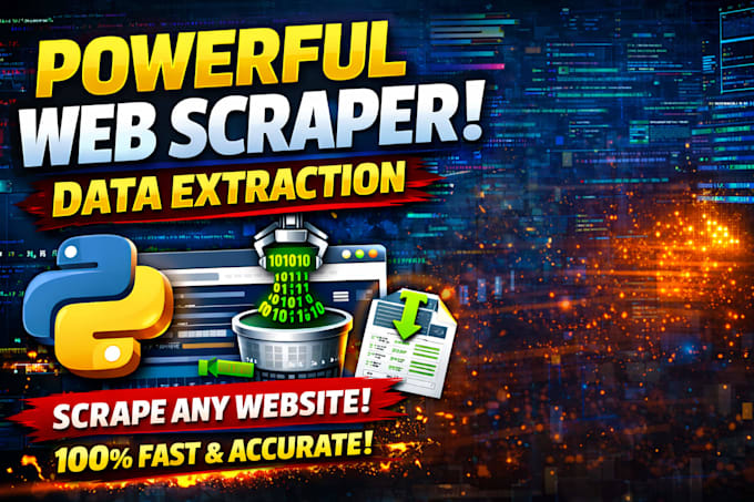 create a powerful python web scraper for data extraction