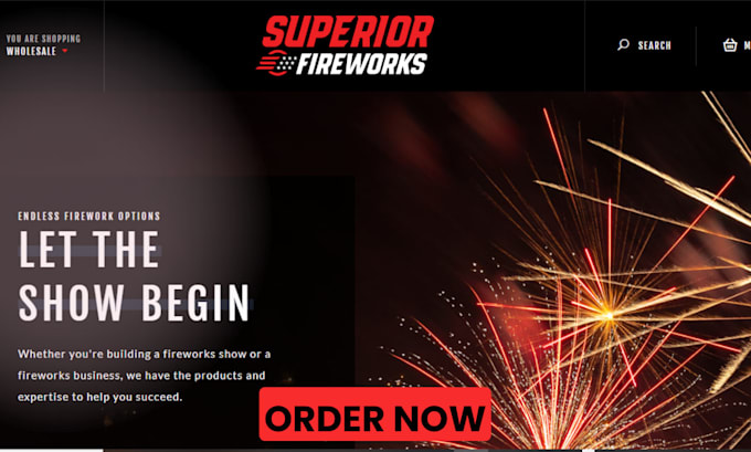 build rocket firework website brick store sparklers roman candles rocket website