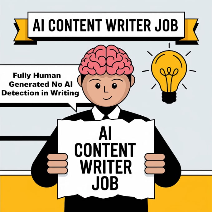 do ai content writer job, fully human generated no ai detection in writing