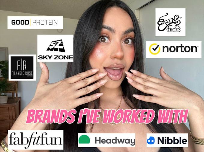 be spokesperson and ugc video for brand