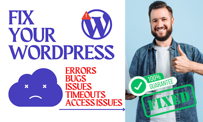 diagnose and fix any problem of your wordpress website