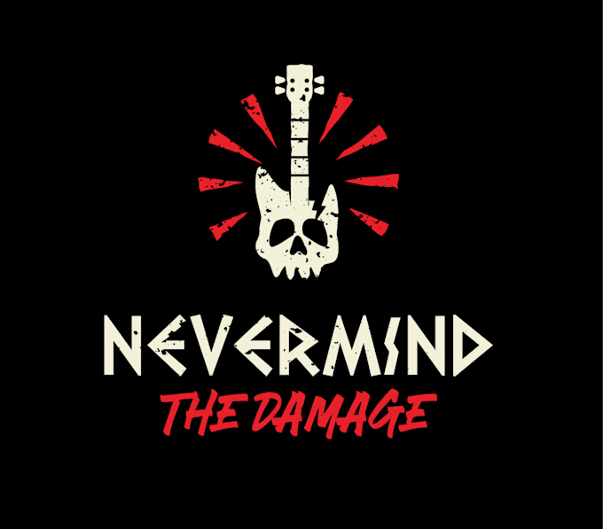design awesome pop band duo logo