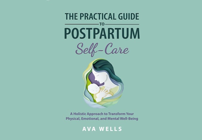 design postpartum book cover logo