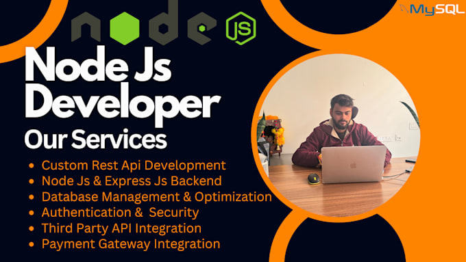 develop a secure nodejs backend with rest apis
