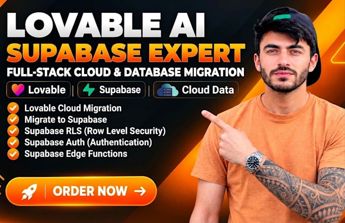 migrate your lovable cloud database to supabase and fix auth, rls, safely