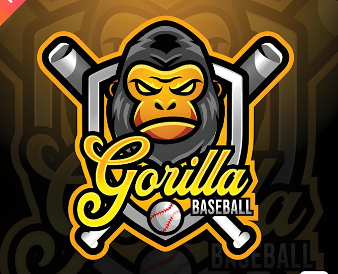 make a gorilla head logo with express delivery