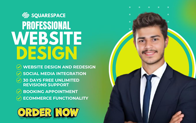 design or redesign a modern, professional squarespace website