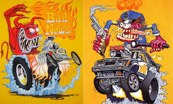 Create motorcycle, monster ed roth rat fink kustom kulture artwork by ...