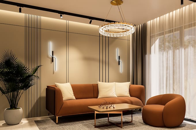 design interior 3d modeling and realistic rendering