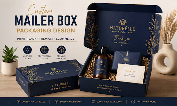design custom mailer and subscription box packaging for ecommerce brands
