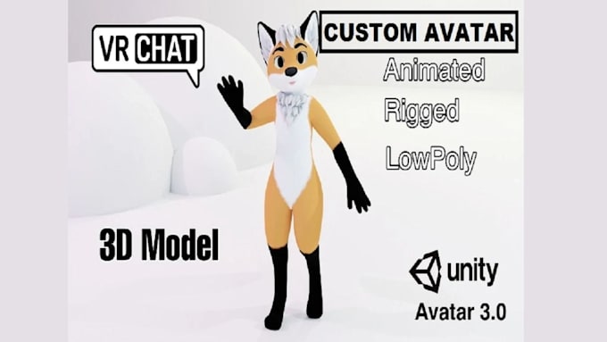 Create high quality 3d model vrchat vrchat avatar in unity by ...