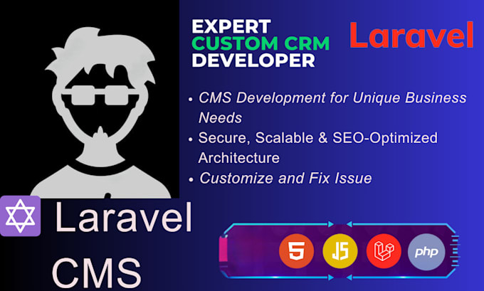 develop your website with a customized laravel cms