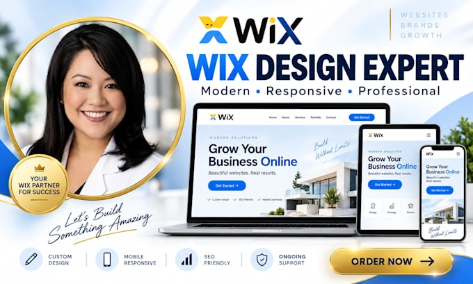 create wix website build wix website development or redesign landing page design