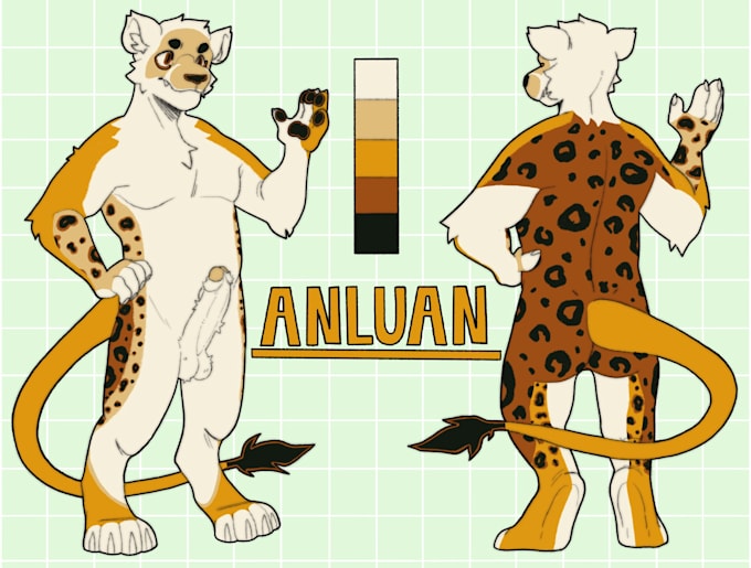 create a reference sheet for you fursona