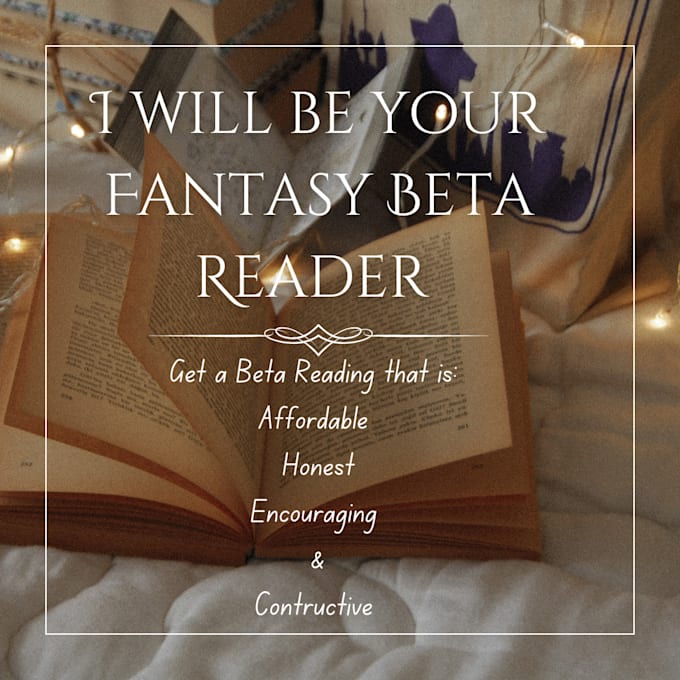 beta read your fantasy manuscript