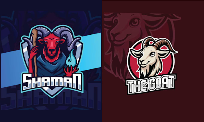 create unique sheep goat mascot logo within 24 hours
