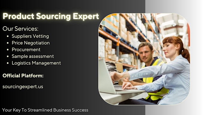 be your product sourcing and procurement expert