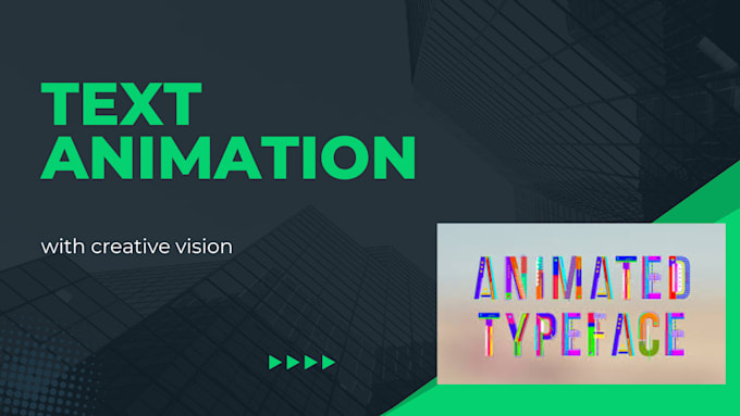create a amazing text animation for your videos